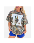 Distressed TX Camo Tee