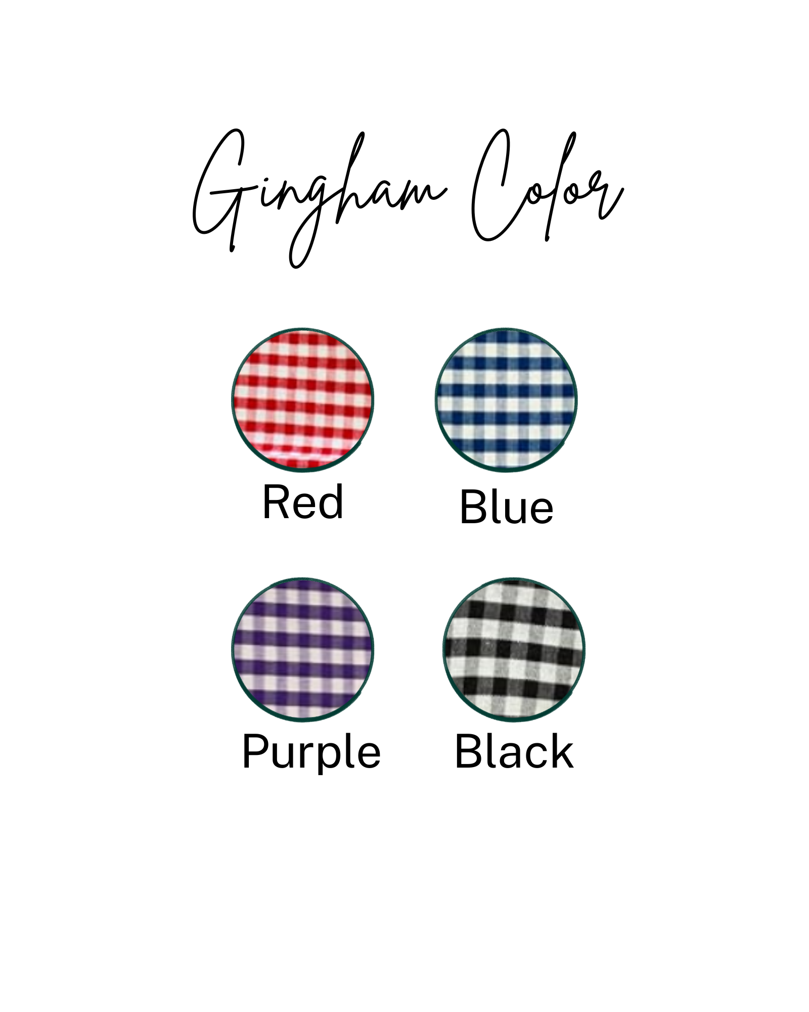 Custom Gingham Team Name Sweatshirt