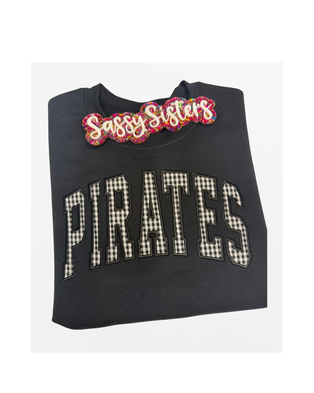 Custom Gingham Team Name Sweatshirt