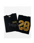 Custom Pocket & Sequin Number Shirt
